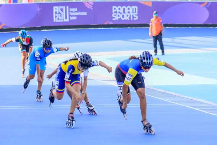 Patinaje de velocidad en Asu2025: Wilmary Toro debutó con par de medallas