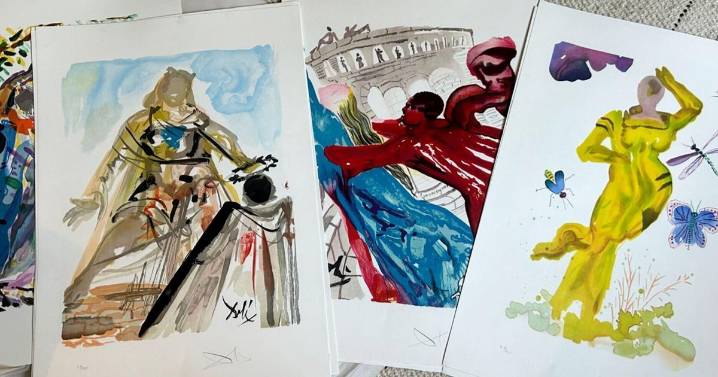 Signed Salvador Dalí prints found collecting dust in a garage