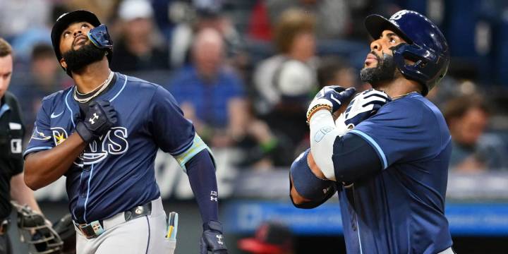Junior Caminero, Yandy Díaz homer against Guardians