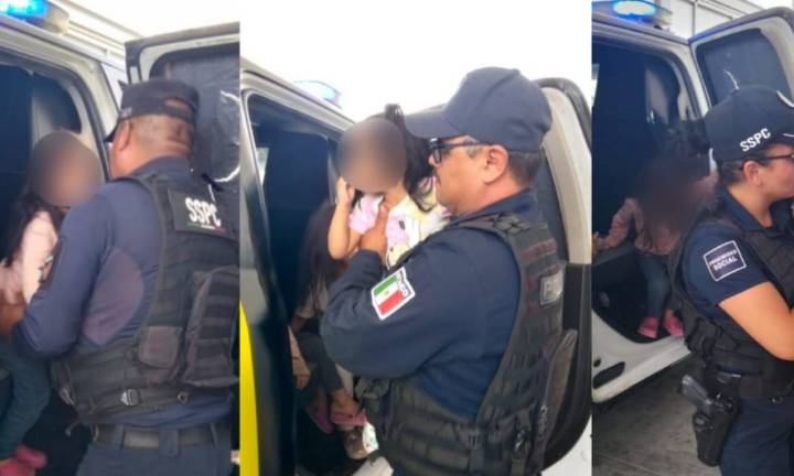 Policía de la capital rescata a tres niñas en estado de abandono