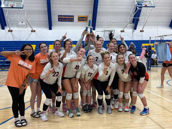 Douglas JV volleyball undefeated
