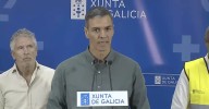 Sánchez responsabiliza al cambio climático de los voraces incendios de Ourense