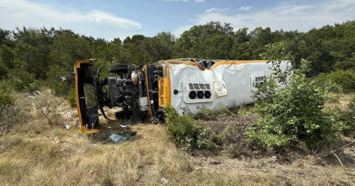 Multiple injuries after school bus carrying over 40 children crashes on 1st day of school