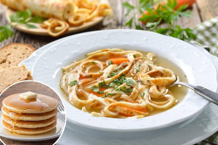 Retro 'pancake soup' recipe sparks comfort food debate