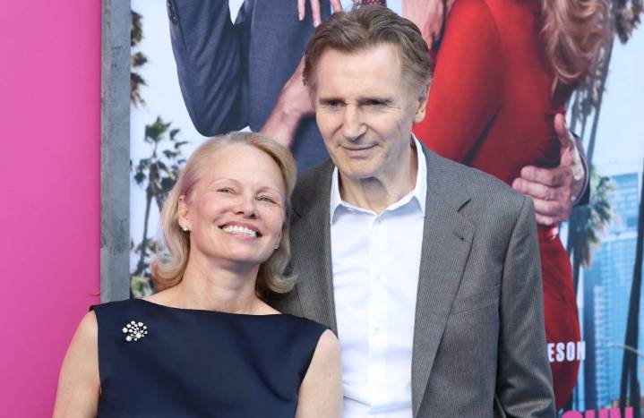 Pamela Anderson's romance with Liam Neeson was PR stunt