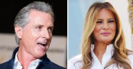 Gavin Newsom Mocks Prez's Wife Melania Trump With Vanity Fair Cover