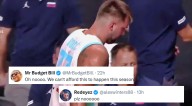 NBA Fans Lose Their Minds After Luka Doncic Limps To Locker Room Playing Outside The NBA