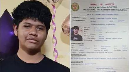Arequipa: buscan a escolar de 15 años que lleva desaparecido hace dos días