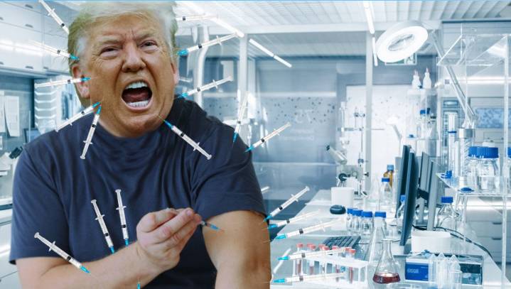 Trump One-Ups Obama, Bush, Clinton By Publicly Taking 21 Doses Of Vaccine At Once
