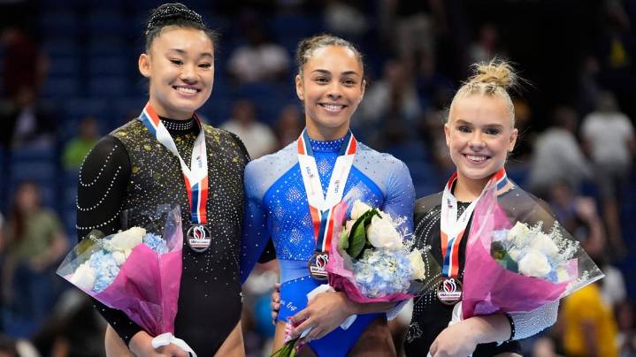 Olympian Hezly Rivera edges Leanne Wong for victory at the US gymnastics championships