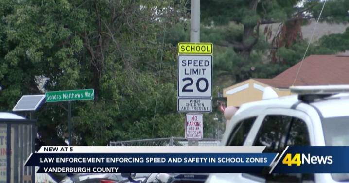 Evansville Police remind drivers to follow school zone laws as classes resume