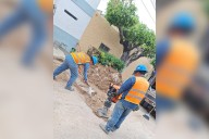 Reparan socavón en la colonia Rancho Nuevo