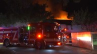 Houston apartment roof collapses as firefighters battle 2