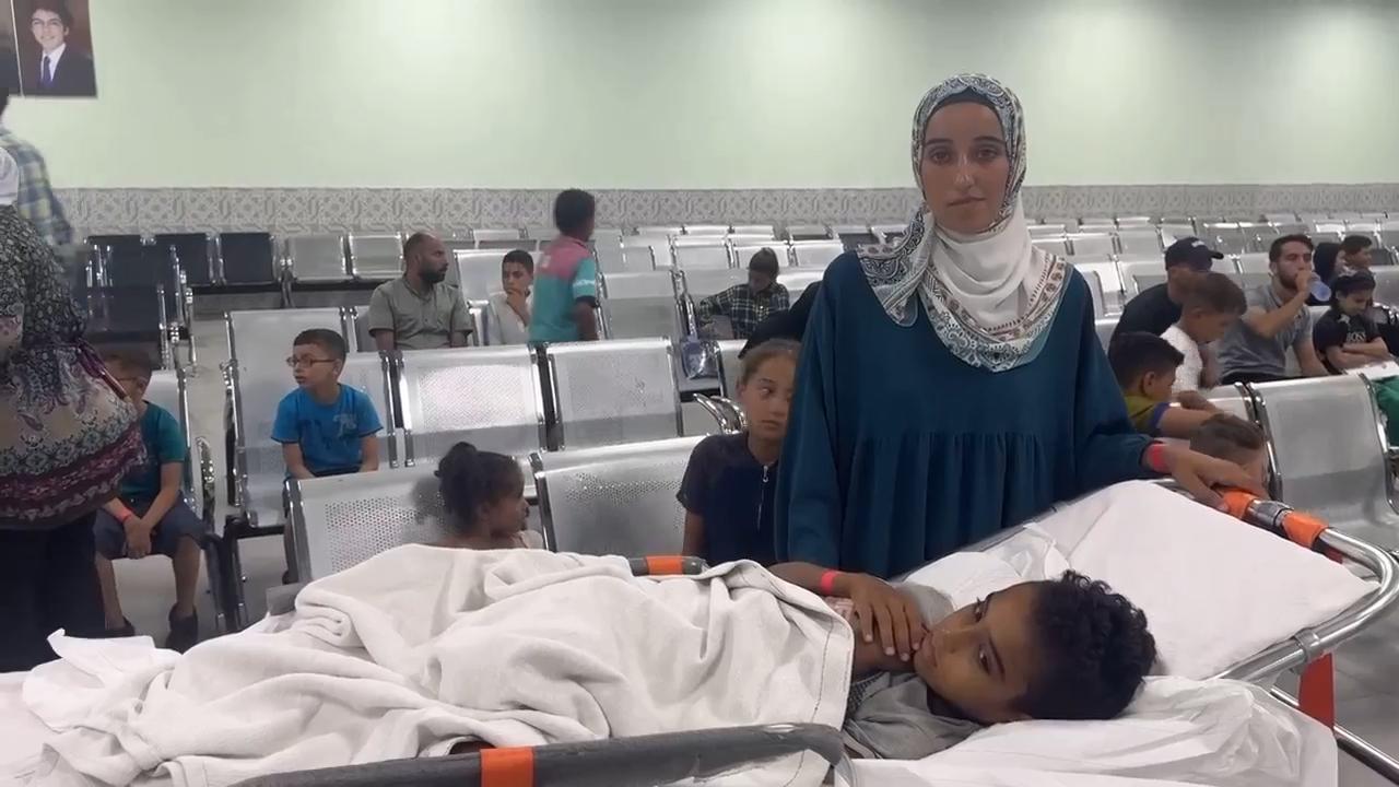 Injured and sick children from Gaza Strip arrive in Jordan to receive urgent medical treatment