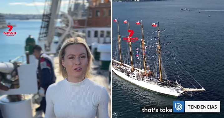 TV de Australia informó con emoción llegada de la Esmeralda a Sidney: "De los más famosos del mundo"
