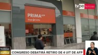 Congreso: piden que Comisión de Economía priorice dictamen sobre retiro de la AFP