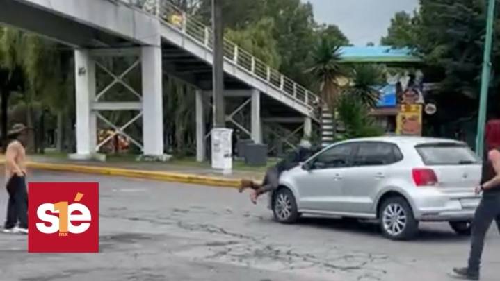 Estudiante resulta herido tras enfrentamiento entre manifestantes y automovilista en Toluca
