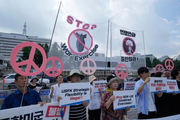 South Korean and US militaries begin annual summertime drills to cope with North Korean threats