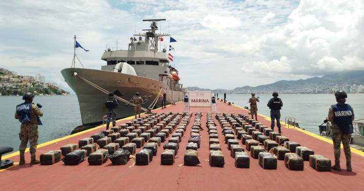 Incautan 2,8 toneladas de cocaína durante tres operativos militares en México