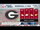 Weather Impact Forecast at 9 pm | Possible showers Labor Day weekend