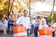 David de la Peña continúa mejorando las calles de Santiago con la entrega de 3 obras de vialidad