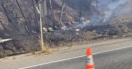 Evacuees allowed home after vehicle fire sparks blaze along Highway 97