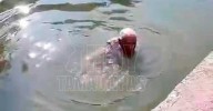 A punto de ser atacado por un cocodrilo, salvan a abuelito en Tampico