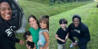 LSU football player helps mom stuck on the side of road