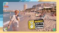 Yonyi Arenas descubre una 'zona de lectura' en la playa de La Manga: "Igual que hay una para perricos, otra para lectores"
