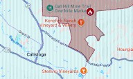 Map: Pickett Fire evacuations near Silverado Trail in Napa County