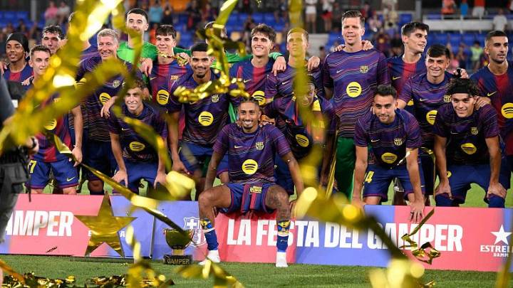 Presentación con goleada del Barça al Como en el Trofeo Gamper