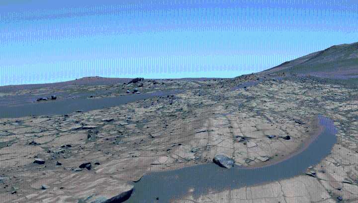 A 360° Panorama of Mars Taken By NASA's Perseverance Shows The Red Planet In A Blue Light