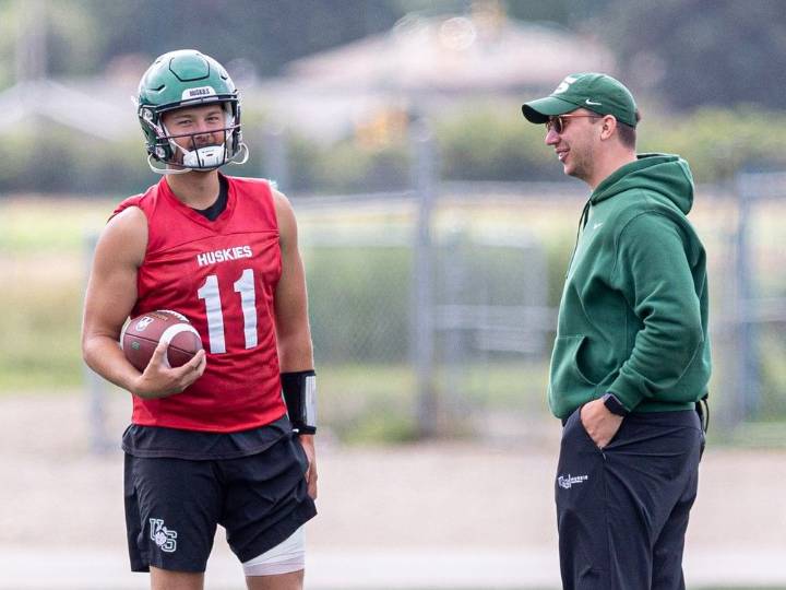 Green again: After a two-year departure, Huskies' Nyhus is back — and busy