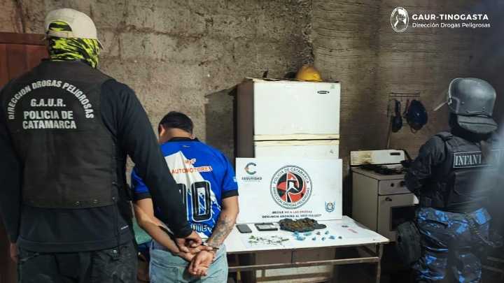 Secuestran marihuana y detienen a un joven en Tinogasta