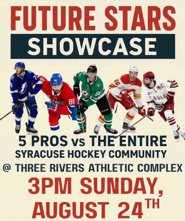 Daniel Walcott and local hockey pros raising money for Lysander hockey rink