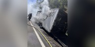 One lane blocked on I-24 near Eddyville due to trailer fire