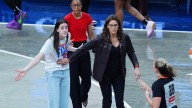Injured Caitlin Clark in heated bust-up with WNBA referee despite not even playing in Indiana Fever's latest loss