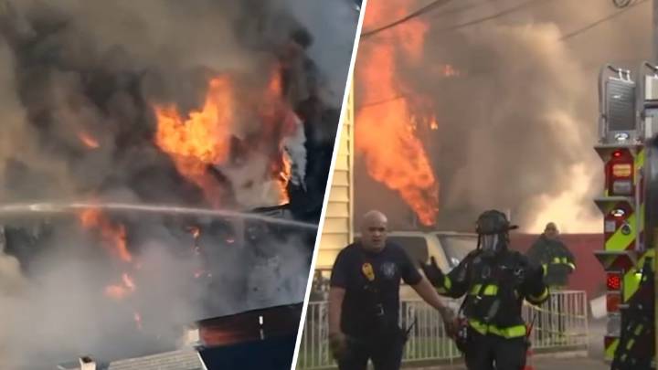 Lawrence MA fire spreads to 5 buildings, smoke on Lowell Street