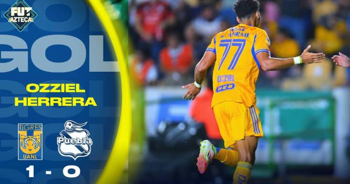 Gol de Ozziel Herrera | Tigres 1 - 0 Puebla | Jornada 4 