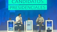 Un cartel de Maduro, el símbolo que sacó David Luna al exponer sus propuesta política en el congreso de mineros. ¿Qué quiso decir?