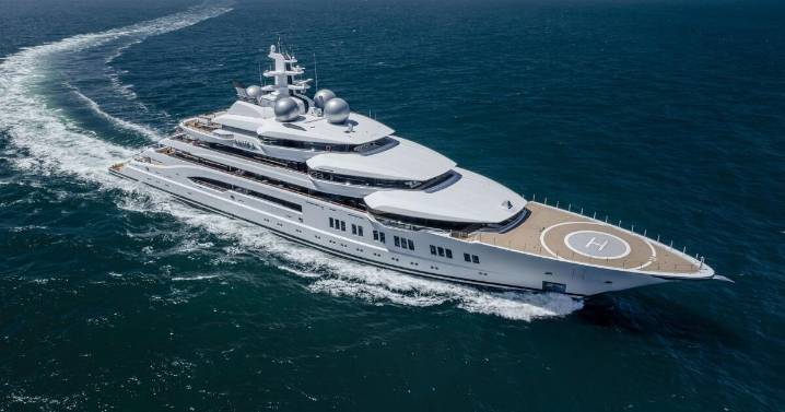 Russian superyacht, with helideck and marble fireplace, was seized. Now you can bid on it