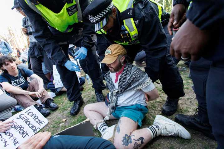 466 personas arrestadas en una manifestación a favor del grupo Palestine Action en Londres
