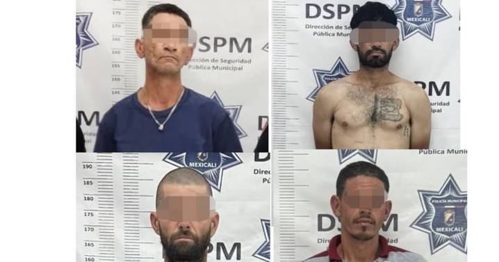 Cae en Mexicali cuarteto con órdenes de aprehensión activas