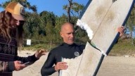 Cierran una playa en el este de Australia tras gran mordedura de tiburón a tabla de surf