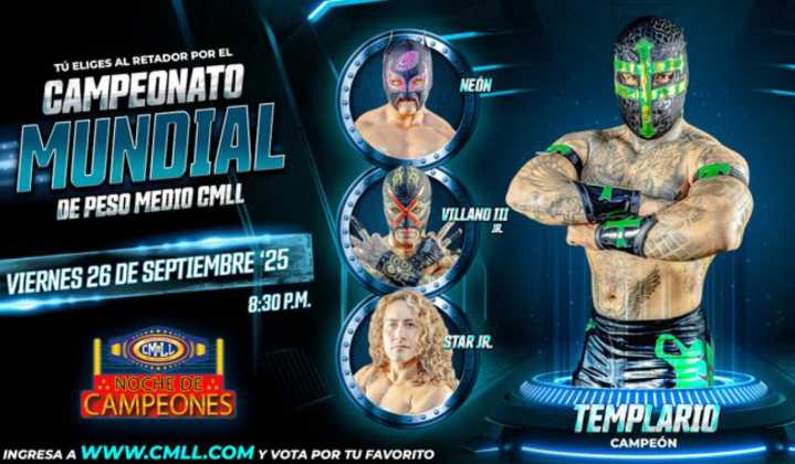 ¡Tu eliges a los retadores! El CMLL lanza convocatoria para la Noche de Campeones