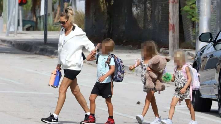 Reclusive tennis icon Anna Kournikova is unrecognisable in rare sighting as a devoted mum after wheelchair health fears