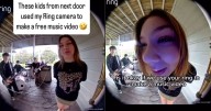 Hombre graba cómo banda musical con preadolescentes le pide permiso para usar su cámara de timbre y grabar un video musical