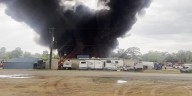 Large fire breaks out at Woodville tire recycling plant