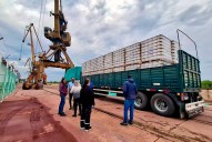 Puerto de Barranqueras: celebran la realización de una exportación histórica de hilado de algodón