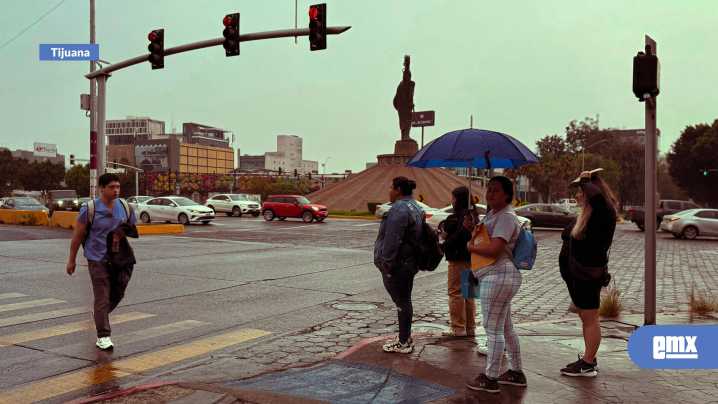 Lluvias moderadas llegan a Tijuana